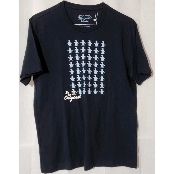 Original Penguin Men's Short Sleeve T-shirt, Navy, Large - Picture 1 of 3